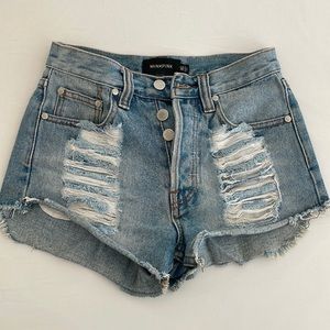Mink Pink XS denim shorts